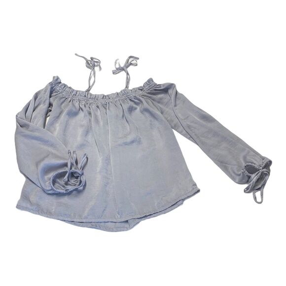 PacSun L.A. Hearts Women's Lilac Sz Xs Swinging Off the Shoulder Long Sleeve Top - Picture 6 of 10